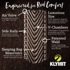 Matelas Klymit Static V Luxe -Therm-a-Rest Soldes matelas gonflable klymit static v luxe